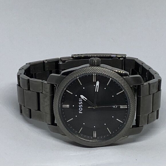 Fossil Machine FS4774 Men's Stainless Steel Analog Black Dial Quartz Watch LJ387 - Picture 7 of 12